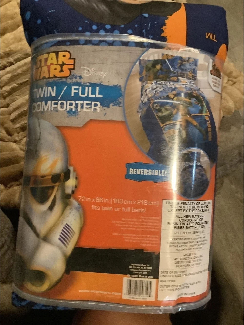 Star Wars Rebels Twin/Full Reversible Comforter